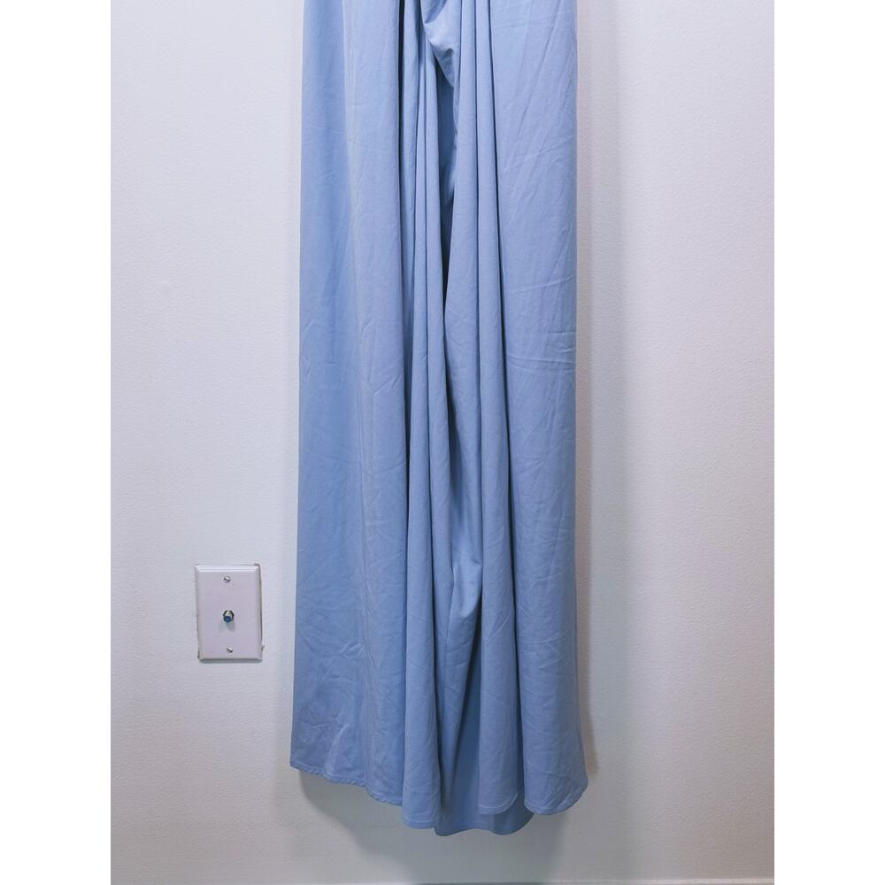 Halara Breezeful A-Line Sleeveless Maxi Dress L Blue Cross Back Casual Travel - Picture 10 of 11